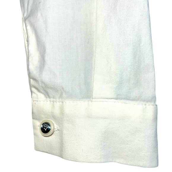 BALENCIAGA BUTTON DOWN SHIRT IN WHITE - Picture 8 of 11